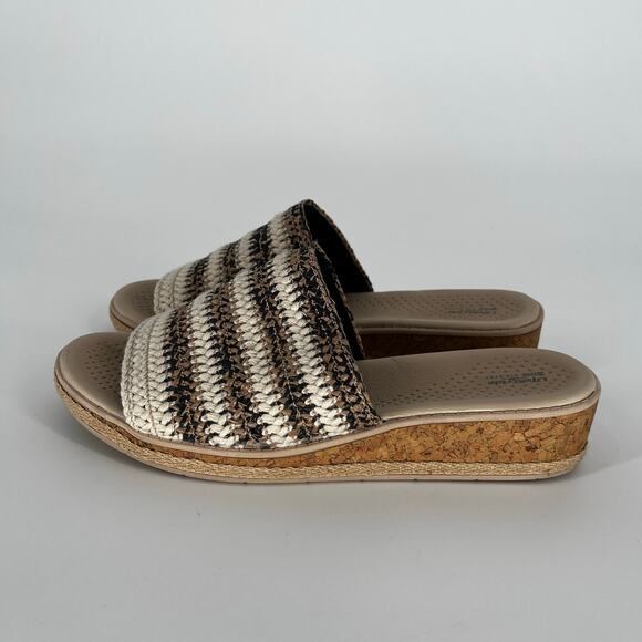 LifeStride Breezy Slide Sandals Tan Multi – Size 9.5M - Picture 3 of 10